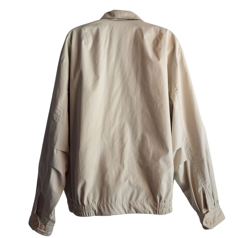 Page & Tuttle Men's Beige Full Zip Long Sleeve Cotton Blend Jacket Size L - Picture 2 of 11